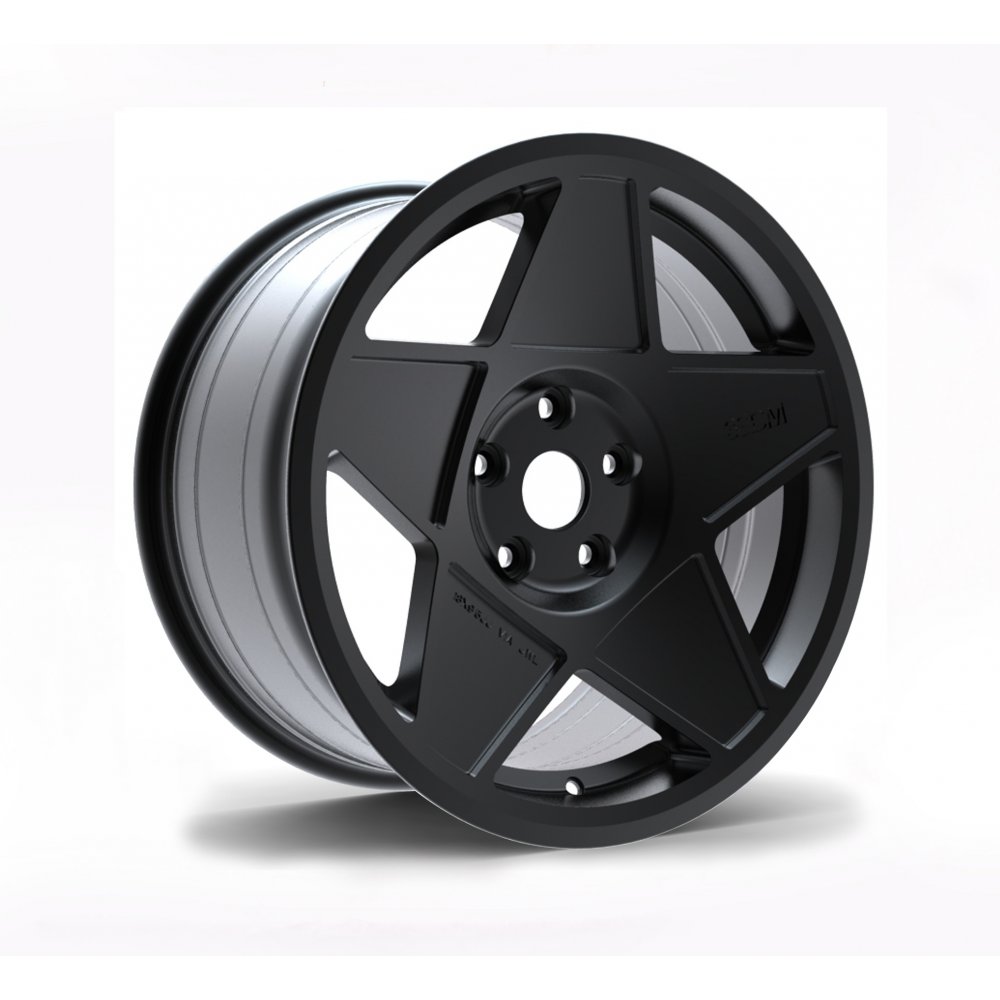 NEW 18" 3SDM 0.05 ALLOY WHEELS IN SATIN BLACK WITH DEEPER CONCAVE 9.5" REAR et42/40